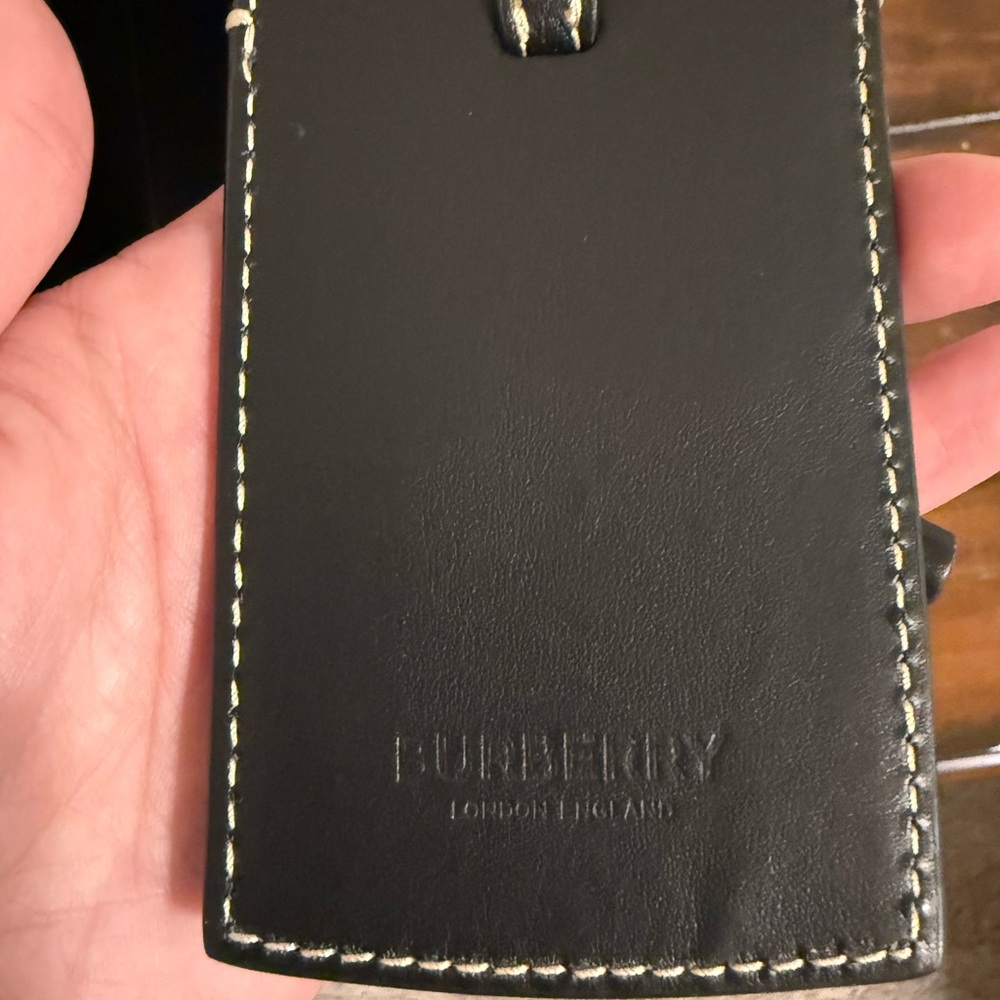 Burberry Brown Check Leather-Trim Tote - Picture 11 of 16